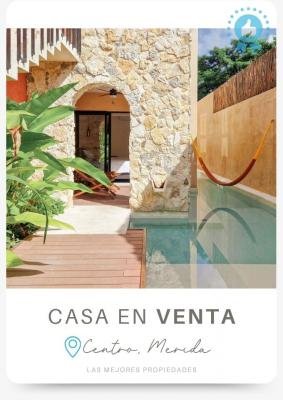 Casa Shiki en venta en el Centro de Mérida amueblada y equipada 